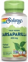 SOLARAY Sarsaparilla Root 450 mg - Traditional Herbal Support - Non- GMO, Vegan, Lab Verified - 60- Day Money- Back Garanti - 100 Servere, 100 VegCaps