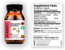 DR WAKDE 's Ashwagandha & Shatavari Capsules (60 Veg Caps, Foryngende Urter, Energistøtte, Ayurvedic Supplement, Vegan, Herbal, All Natural, Made in UK)