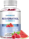 Sugar- Free Resveratrol Gummies, Potent 1500mg Resveratrol supplement, Support fordøjelse og immunforsvar, Cell Regenerator & Reparation, Resveratrol supplement til antioxidant support