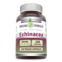 Amazing Formulas Echinacea Supplement: 124; 400 Mg pr Serving: 124; 240 Veggie Kapsler: 124; Non- GMO: 124; Gluten- fri: 124; Fremstillet i USA