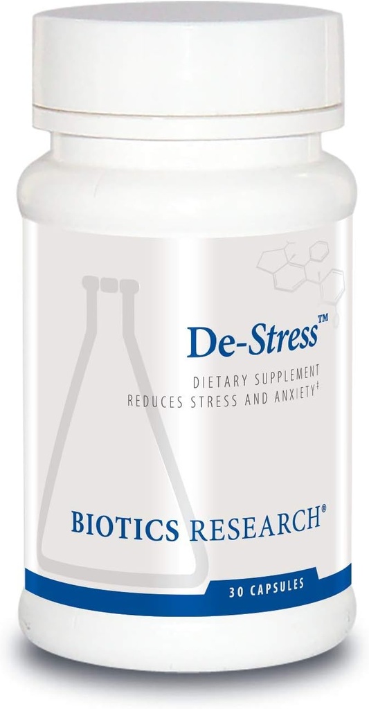 Bioteknologi forskning De- Stress Patenteret næringsstof designet til at understøtte Calmness, Sunde dvalevaner, All- Natural Supports Mental Wellness & Call. 30 Kapsler