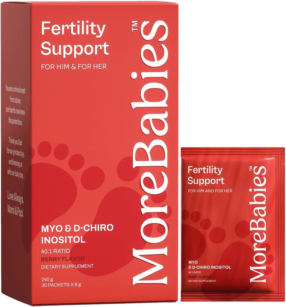Myo- Inositol & D- Chiro Inositol Fertilitet Supplement for kvinder og mænd. 30-Day Supply, Berry Flavored Pakker. Fremme sund ovariefunktion og Sperm kvalitet.