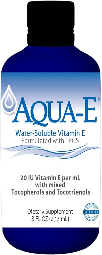 UNIQUE E A.C. Grace Company, Aqua- E vandopløselig vitamin E, tocopheroler & tocotrienoler, 8 fl oz (237 ml)