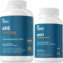 Dr. Tobias AKG Supplement & Voksen Multivitamin - Omfattende Cellular Energy & Nutrient Support for Samlet Wellness og Vitality, Vegan, Non- GMO