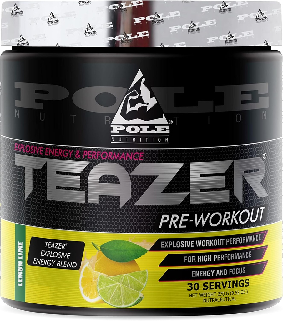 Præ-workout pulver • 124; Aromeret, maksimal ydeevne • 124; 270 Gram, 30 Servering (Lemon Lime)