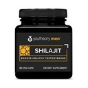 Youtory Herreshilajit - 250 mg Shilajit kapsler - Energitillæg - Understøtter Stamina & Endurance * - Gluten, Dairy & Soy Free - 60 Veg kapsler