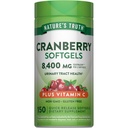 Nature 's Truth Cranberry med C-vitamin Softgels against 124; 8400mg against 124; 150 Pills against 124; Urinary Tract Health Support