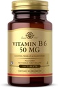Solgar Vitamin B6 50 mg - 100 tabletter - Ikke-GMO, Vegan, Gluten Free, Dairy Free, Kosher - 100 Servere