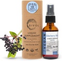 Organic Elderberry Mist (Sambucus Nigra) Liquid Extract - Extra Strength immunboost for børn og voksne - High Flavonoid Nivels, Easy Absorption, Non- GMO, Vegan - 120- Day Supply