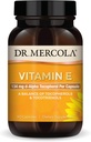 Dr. Mercola E-vitamin, 90 Servering (90 kapsler), 134 mg Per kapsel, Kosttilskud, Understøtter sund hud, Non- GMO