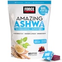 Force Factor Amazing Ashwa til stress Relief, hukommelse, fokus og immunforsvar sundhed, Ashwaganda tillæg med KSM- 66 Ashwagandha til stress, 60 bløde tygger