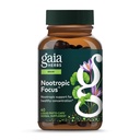 Gaia urter Nootrop Focus - hjerne & kognitiv support supplement til at hjælpe med at opretholde sund koncentration * - med safran, Lemon Balm & Spearmint - 40 flydende Phyto- kapsler (op til 20-dages forsyning)
