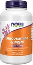 Now Foods Supplements, Glucosamin & MSM plus Chondroitin Sulfate, Joint Health *, 180 Veg Kapsler