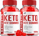 Ketosyn ACV Gummies Advanced Formel - Ketosyn Gummies Fast Actioning Extra Strength Formel, Ketosyn + ACV Gummies Anmeldelser, B12 (2 Pack - 120 Gummies)