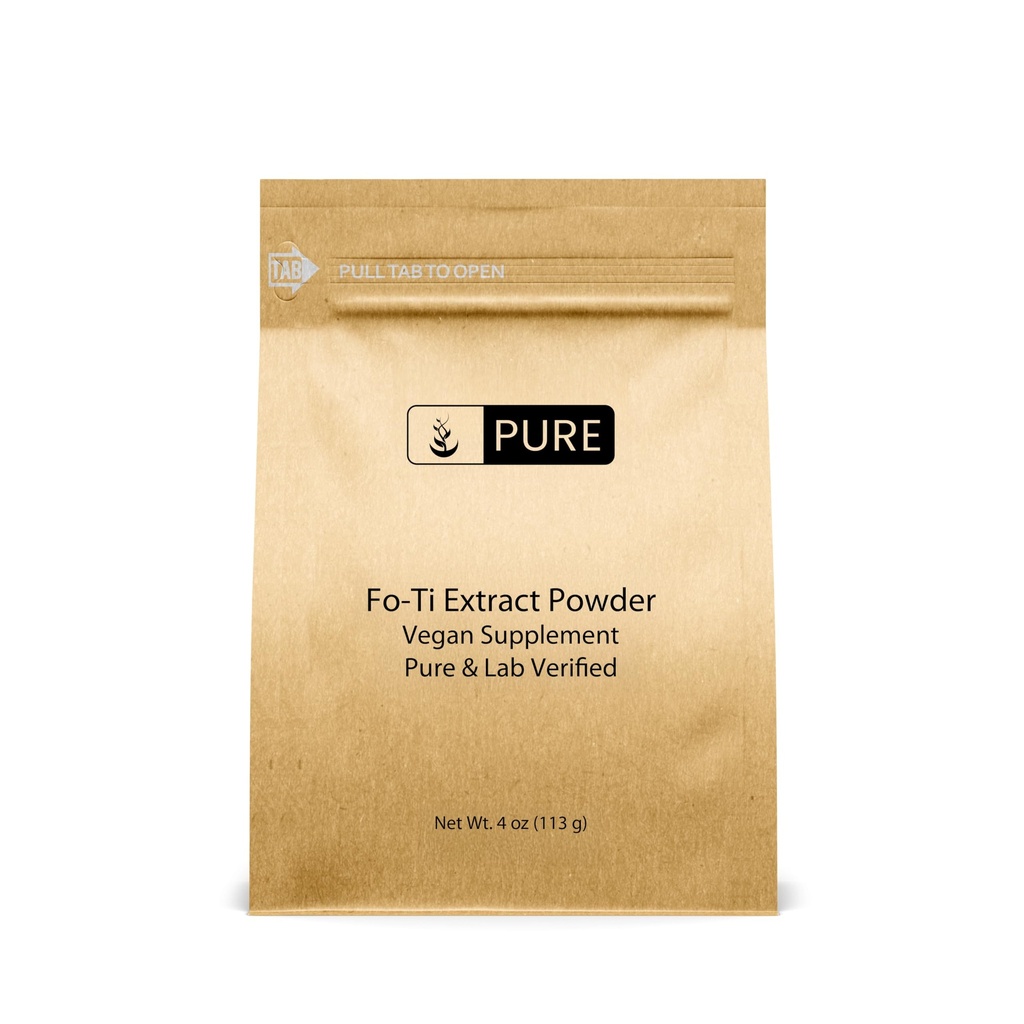 Pure Original Ingredients Fo-Ti Extract Powder (4 oz) Chinese Climbing Eco-Friendly Packaging, Natural & Fine Ground