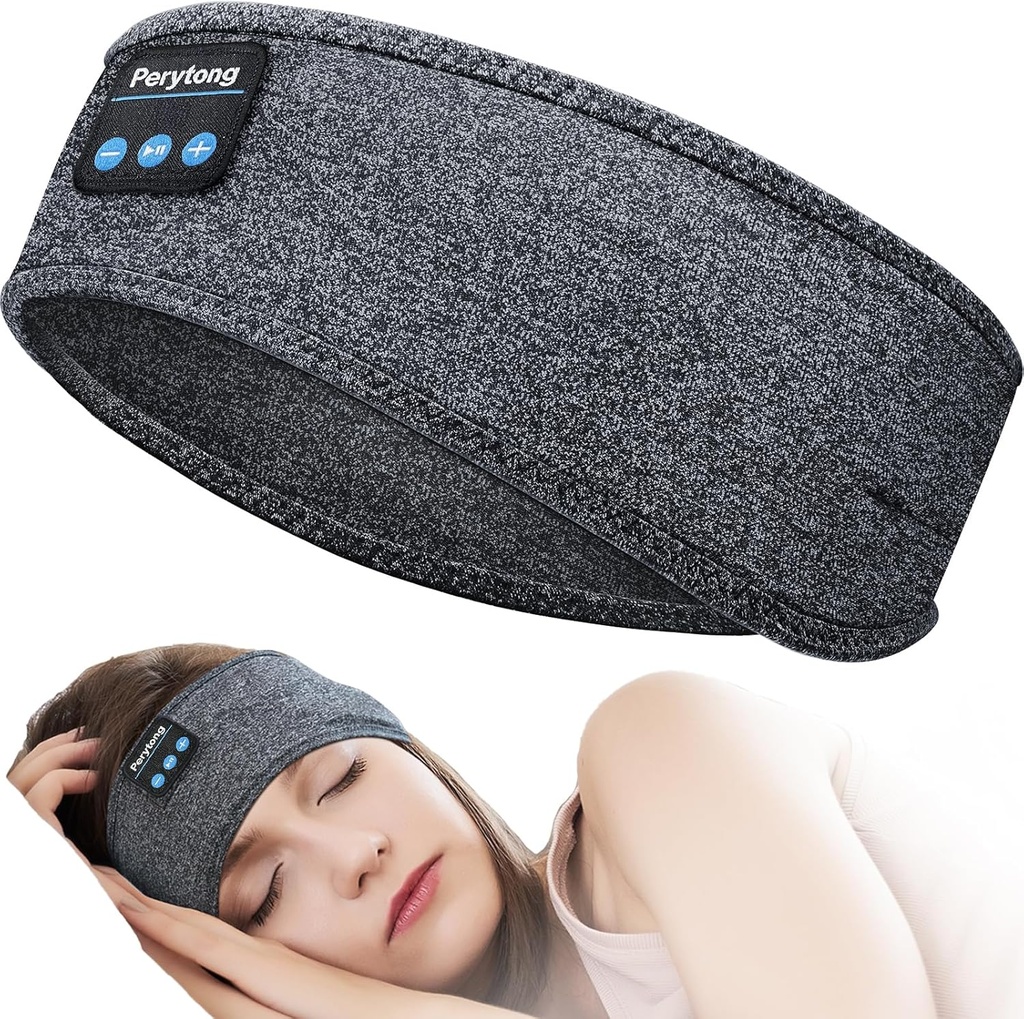 Perytong Sleep Headphones Bluetooth Headband, Sport Trådløse Earphones Music Sleeping Earknos med HD Stereo taler for mor Mænd Mænd Teen kører cool Gadgets unikke gaver