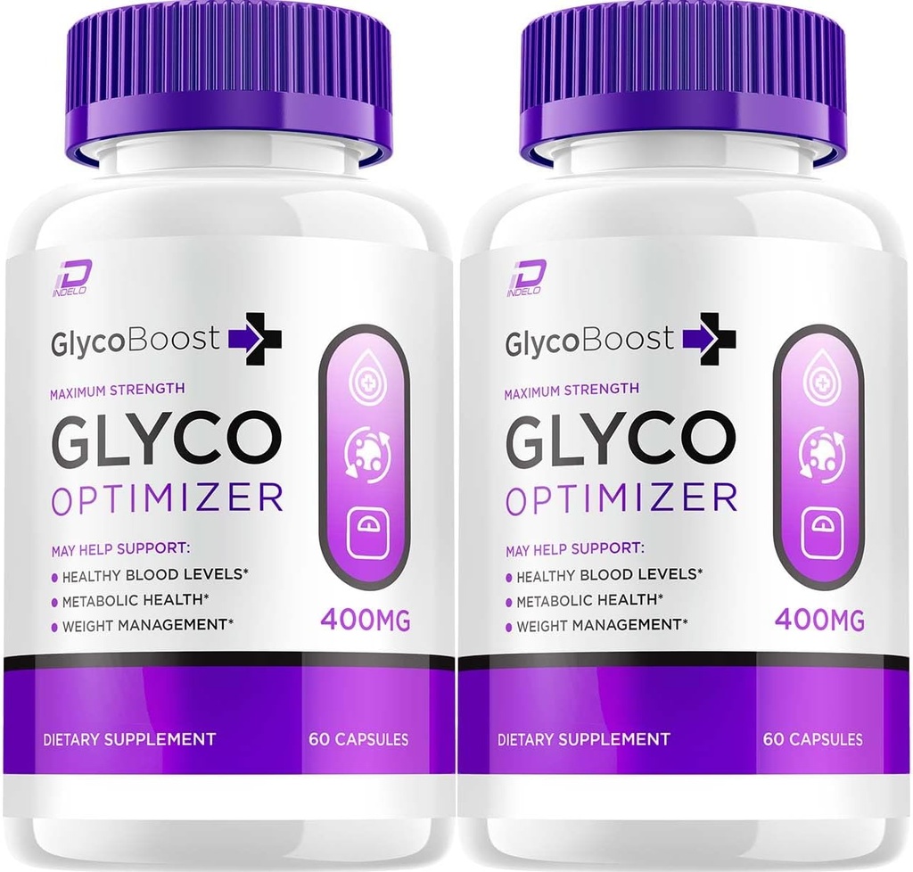 Glyco Boost kapsler, GlycoBoost Advanced Supplement, Alle naturlige formel til at opretholde sunde niveauer, maksimal styrke Formel, Glyco Optimizer Kapsler Anmeldelser (2 Pack - 120 Kapsler)