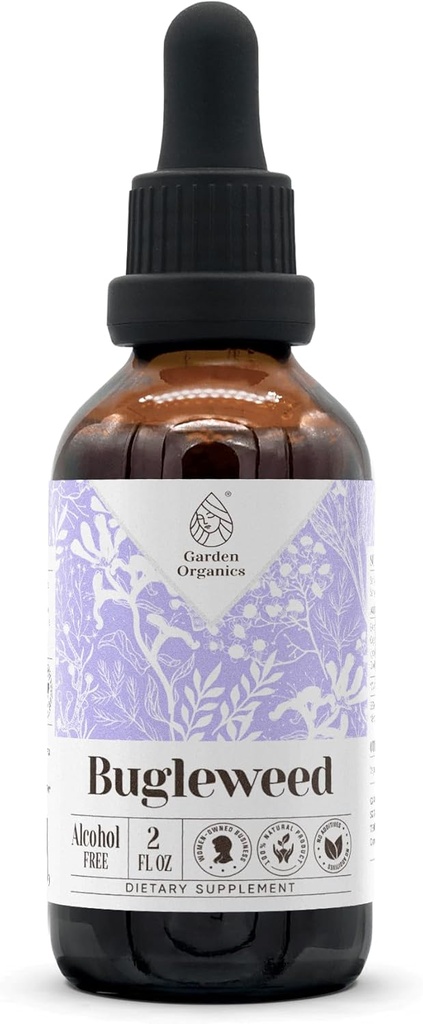 Bugleweed Alcohol-Free Natural Tincture Extract, Immune System Booster, Liquid Drops Made from 100% Bugleweed (Lycopus virginicus) Dried Herb (2 fl oz)