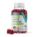 Viteey Probiotiske Gummies for Kids - 2 Millioner CFU - Probiotika Kids Forstoppelse Relief, Naturlig Immunitet & fordøjelsessygdomme support - Vegan, Gelatine fri, GMO fri - Tasty Chewable Raspberry Flavored