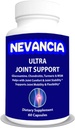 Ultra Joint Support - Glucosamin, Chondroitin, Turmerisk, MSM, Boswellia, Bromelain, Methionin - Hjælper med fælles komfort & Stabilitet - Understøtter fælles fleksibilitet og mobilitet - 60 kapsler