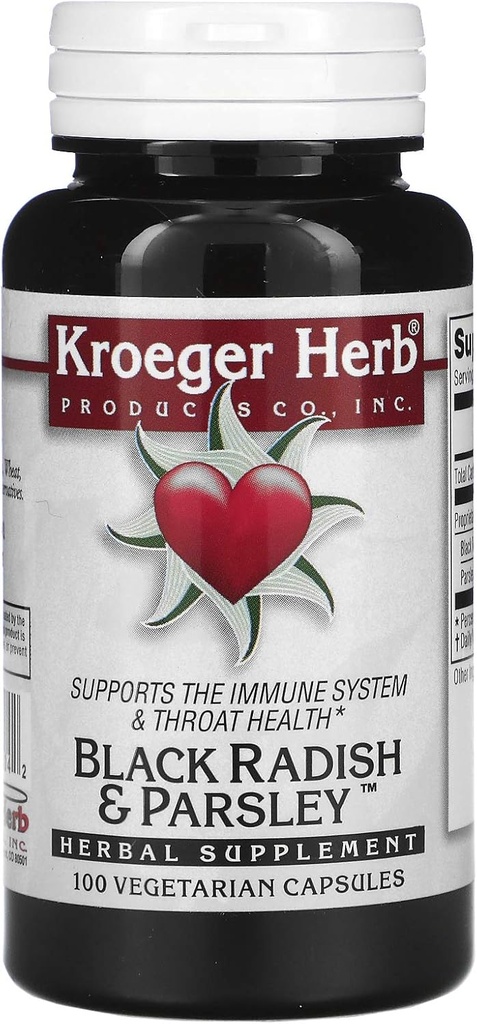 Kroeger Herb Black Radish og Persille - 100 kapsler