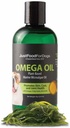 JustfoodForDogs Omega Plus Oil Omega-3 Supplement til hunde, Hud & Coat Support, Fælles Sundhed, EPA & DHA fra Alger Oil, Bæredygtig & Økologisk - 8 oz