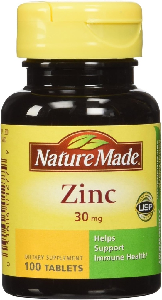 Nature Made Zink Tabs - 30 mg - 100 ct