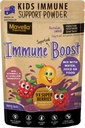 Kids immunsupportpulver - immunboost med vitamin C A + E, Magnesium & Probiotika til med 9 Superbær - Berry Smag Immunitet Gumier Alternativ 3.52oz (100g)