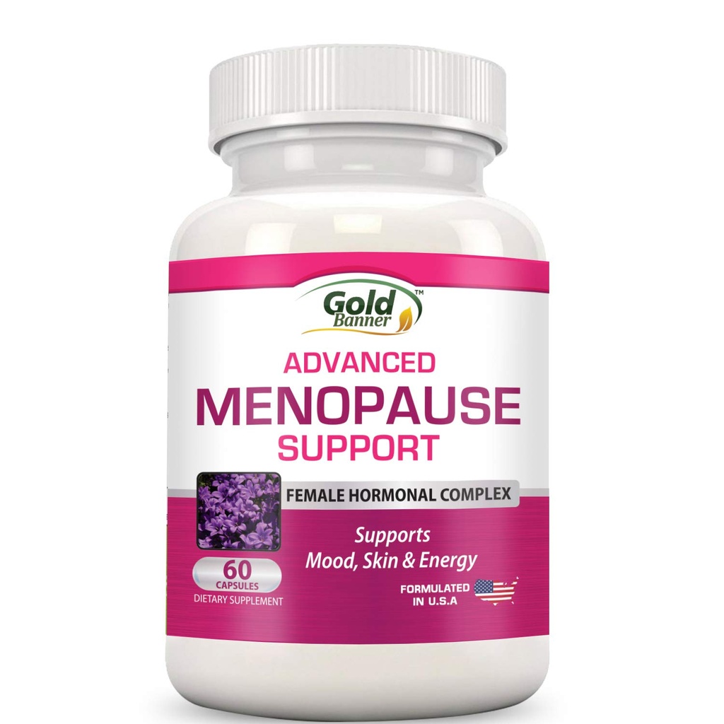 Advanced Menopause Support - Natural kvindelige Hormonal Complex for Hot Flashs, Mood Swings & Vaginal Dryness - Black Cohosh, Soy Isoflavones & Herbal Extract Formel - ikke omfatter Hormon
