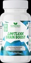 Limitless Brain Boost (60 caps) - Hukommelse, Fokus, Mental Klarhed - Nootropics Scientific Formel for Enhance Performance, Super Ginkgo Biloba, St John Wort Extract, DMAE