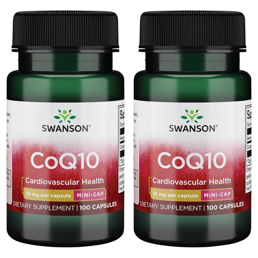 Swanson Coq10 - Mini Cap 10 mg 100 Caps (2 stk.)