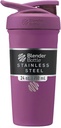 BlenderFlaske Strada Shaker Cup isoleret rustfrit stål vandflaske med Wire Whisk, 24-Ounce, Plum