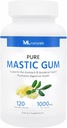 ML Naturals Mastic Gum 1000mg 120 Vegankapsler. Premium kvalitet, Understøtter Mave & Duodenal sundhed, NSF- Certified & cGMP- Compliant