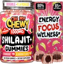 Pure Himalayan Shilajit Gummies - High Potency Gold Grade Resin - Energi Boost og immunforsvar for mænd og kvinder med Ashwagandha og Shatavari - 60 Gummy - Strawberry & Banana