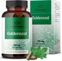 HERBAMAMA Goldenseal Root Capsules 700mg - Respiratory System & immunsupport med Goldenseal Powder Supplement - Vegan, Non- GMO