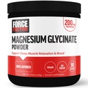 Kraftfaktor Magnesium Glycinat 200 mg, Magnesiumsupplement til kvinder og mænd til støtte søvn, muskelafslapning, og Mood, Høj Absorption, Vegan, 50 Servere