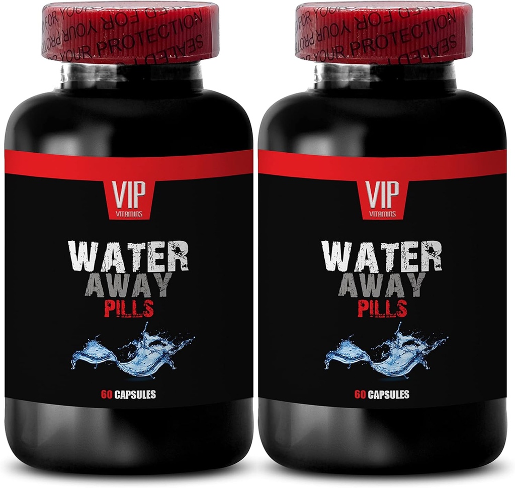 Bloating Relief and Belly Reduction - Water Away Diuretic Pills - Natural Detox Pills - Vand piller til hævede ben og fødder - Naturlige diuretika til vandretention - Diuretic Pills - 2B 120Kapsler