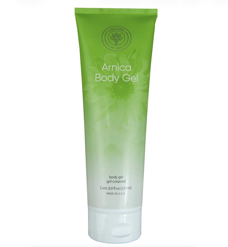 L 'EUDINE Arnica Bruise Gel - Arnica Gel Maksimal styrke til blå mærker og hævelse - Hurtig Absorbing Bruise Cream til behandling af muskelømhed - Natural Formel, 8 Fl Oz