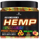 Hamp Gummies Peach Ring Gummy Bears- Natural Hamp Oil for Peace and Relaxation- Promote Sleep and Calmnes- Non Groggy Edigraph- Natural Omega- Made in USA