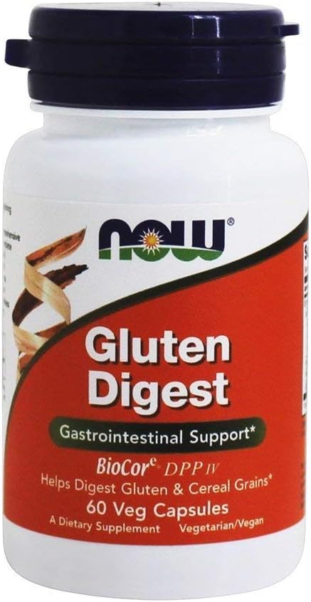 Nu fødevarer - Gluten Digest Gastro- Intestinal Support - 60 vegetariske kapsler