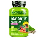 NATURELO Et dagligt multivitamin til kvinder 50 + (jernfri) - overgangsalder støtte til kvinder over 50 - hele fødevarer supplement - non-GMO - ingen soja - 60 kapsler - 2 måneders forsyning