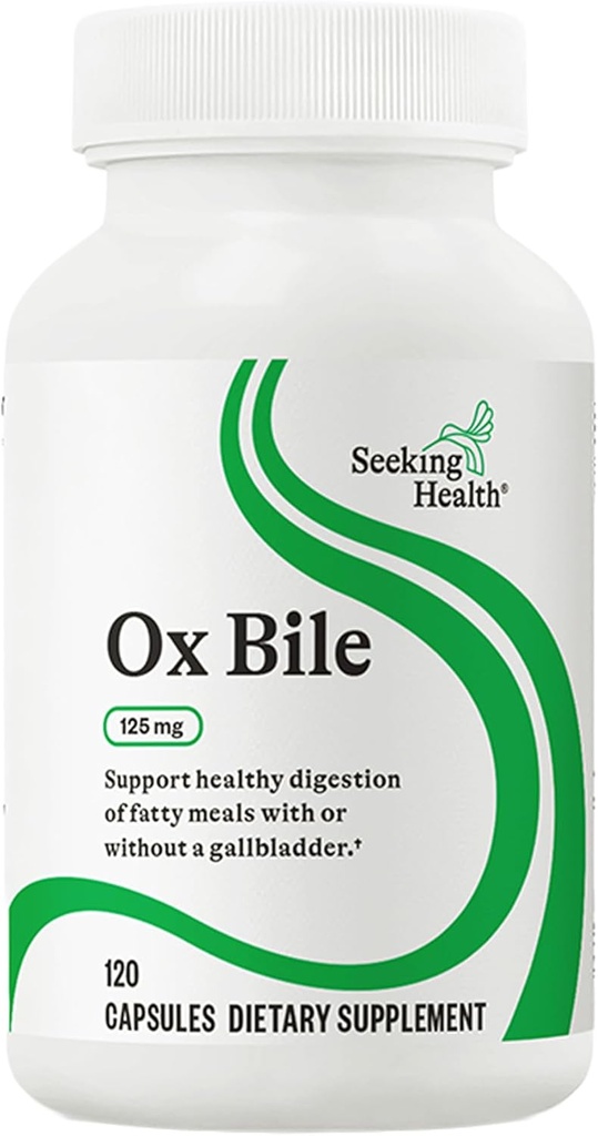 Søgning Sundhed Ox Bile, 125 mg fordøjelsesmiddel Enzyme Supplement, Gallablære Support, Histamin Intolerance Support, Kapsler (120 Kapsler)