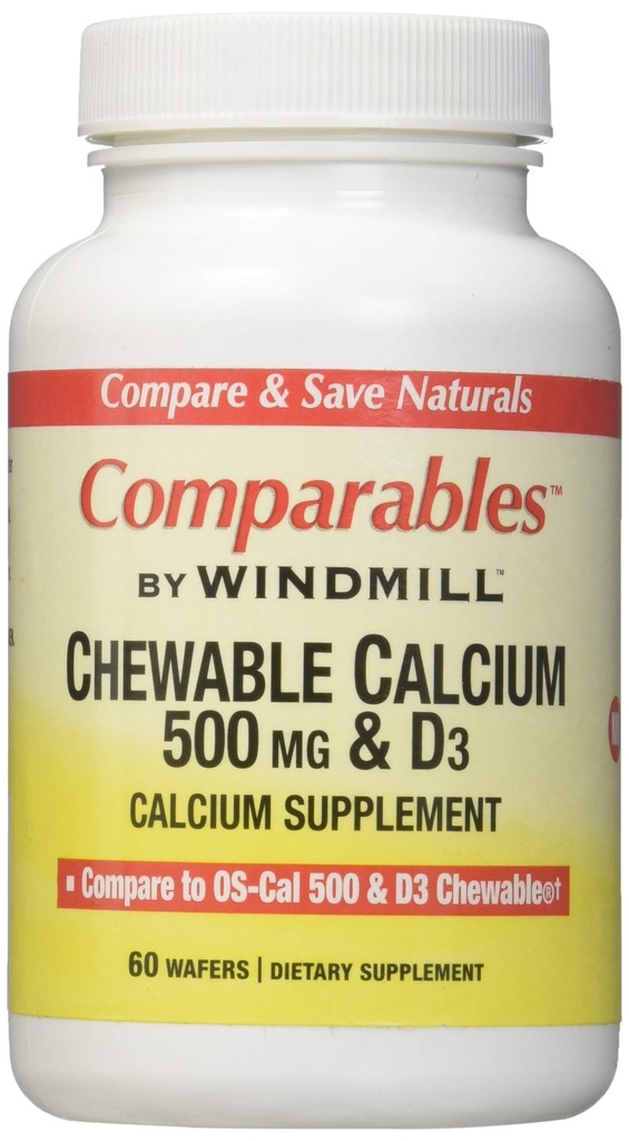 Calcium 500MG TABS CHEW WMILL Størrelse: 60