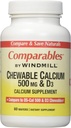 Calcium 500MG TABS CHEW WMILL Size: 60