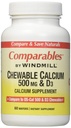 Calcium 500MG TABS CHEW WMILL Størrelse: 60