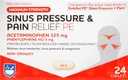 Rite Aid Sinus Pressure and Pain Reliever PE, Non- Drowsy - 24 Tabletter