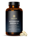Omega 3 Fiskeolie 1200mg (480mg EPA / 360mg DHA per kapsel) Høj styrke, Ultra Pure, Miljøvenlig 60 kapsler, 2 Måneder Tilgang. GMP & venner af havet certificering