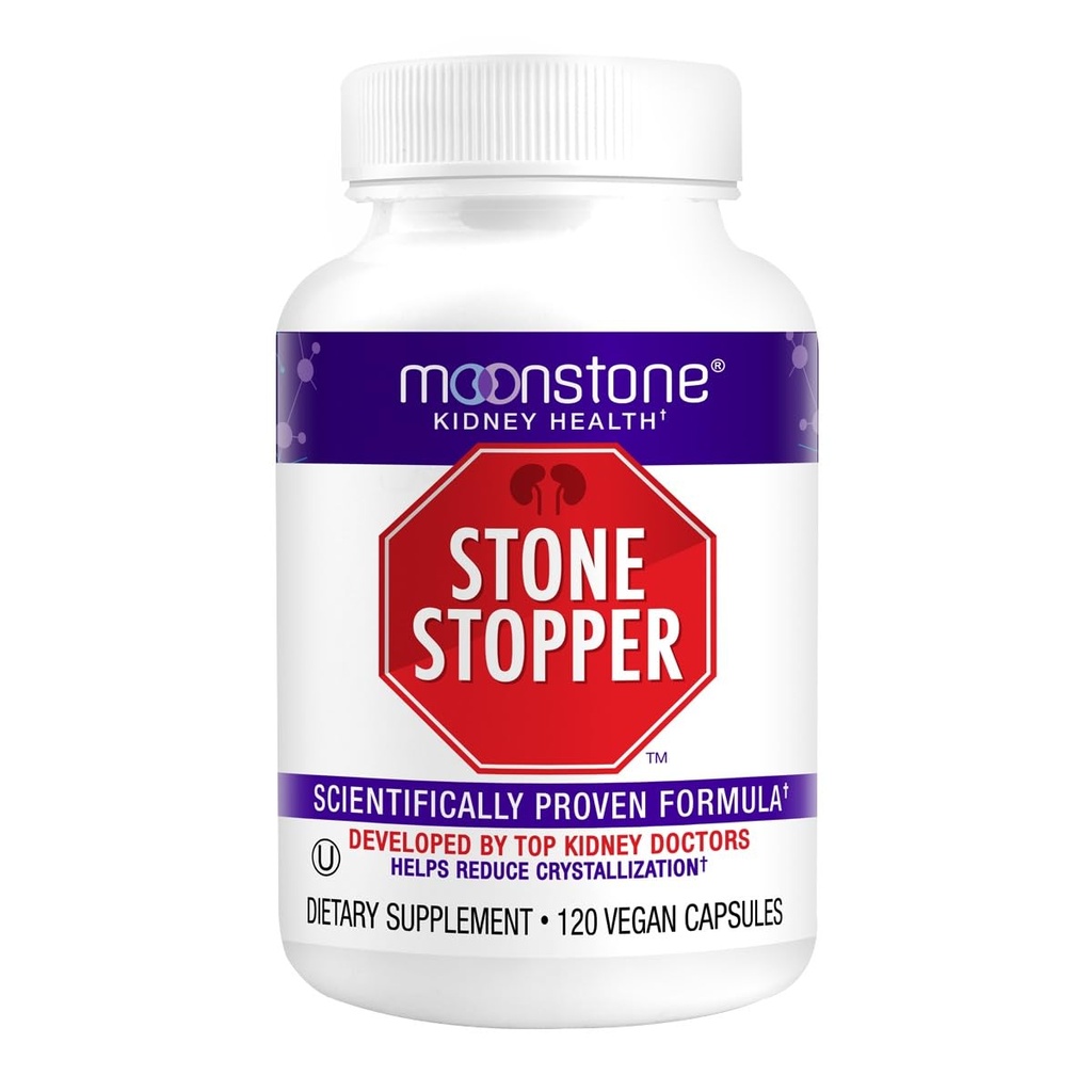 Stone Stopper Kapsler, Nyre Stone Prevention, Calcium Oxalate Protector, Alkali Citrate Support, Udviklet af Urologer til støtte Nyre Sundhed, 30 Day Supply (120 Greve)