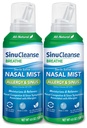 SinuCleanse Allergi & Sinus Steril Saline Nasal Spray, Ultra Fine Mist, Straks fugtgivende & Relieves Svær Nasal Congestion På grund af Allergier, 4.6 Oz (2 Pack), Made in USA