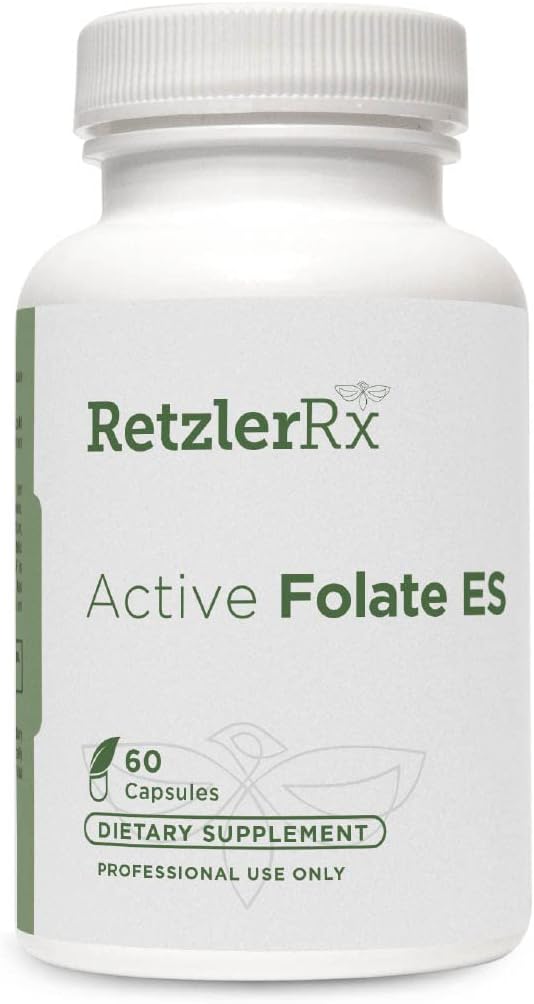 HormoneSynergy Active Folate ES - 5 - MTHF - 10. 000 mcg (10 mg) per servering - 5 - MTHF (som 5 - methyltetrahydrofolat) - Bioactive Folate as Quatrefolisk ® - 60 Veg Caps